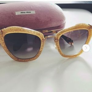 Miu Miu noir glitter sunglasses ✨